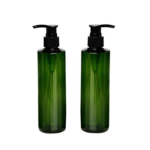 2 botellas de plástico de 250ml botellas de plástico con bomba negra de maquillaje vacío envases...