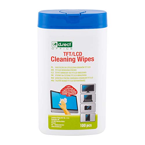 D.RECT 110276 Toallitas limpiadoras para pantallas LCD LED y teléfonos móviles Tablet o teclado...