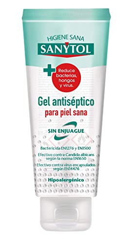 Sanytol - Gel de Manos Desinfectante Hidroalcohólico, Sin Enjuague, Hipoalergénico - Tubo de 75 ml