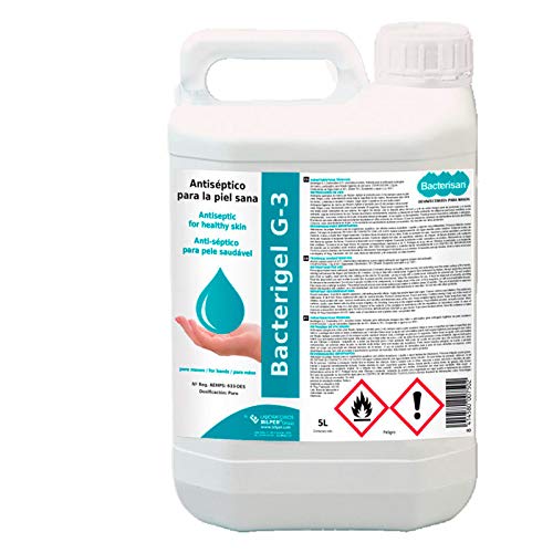 Gel hidroalcohólico Bacterigel G-3 garrafa de 5 litros | Solución hidroalcohólica autosecante...
