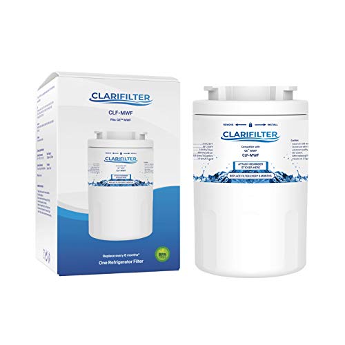 Clarifilter MWF Cartucho de filtro de agua del frigorífico compatible con GE MWF, MWFA, MWFP, GWF,...