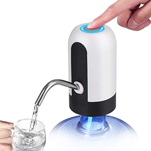 Justech Dispensador de Agua con Bomba Automática USB Recargable - Portátil y Eléctrico, Ideal...