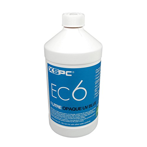 XSPC XS_EC6_OPBLU Refrigerante de refrigeración de agua 1000 ml, Opaque UV Azul